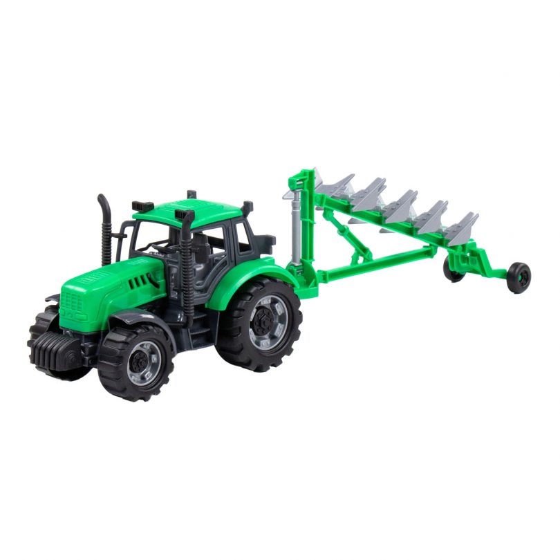 Cavallino Toys Cavallino Tractor met Ploeg Groen