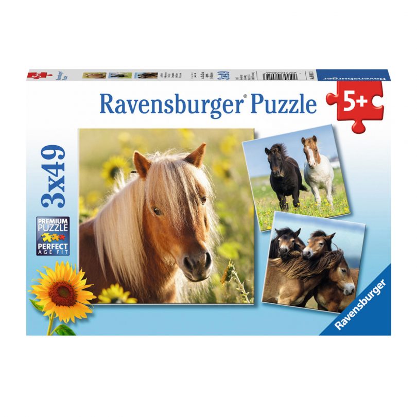 Ravensburger Schattige Pony&apos;s 3x49st.