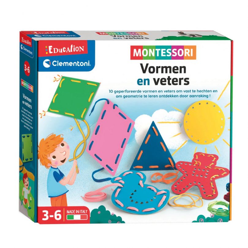 Clementoni Education Montessori Vormen en Veters