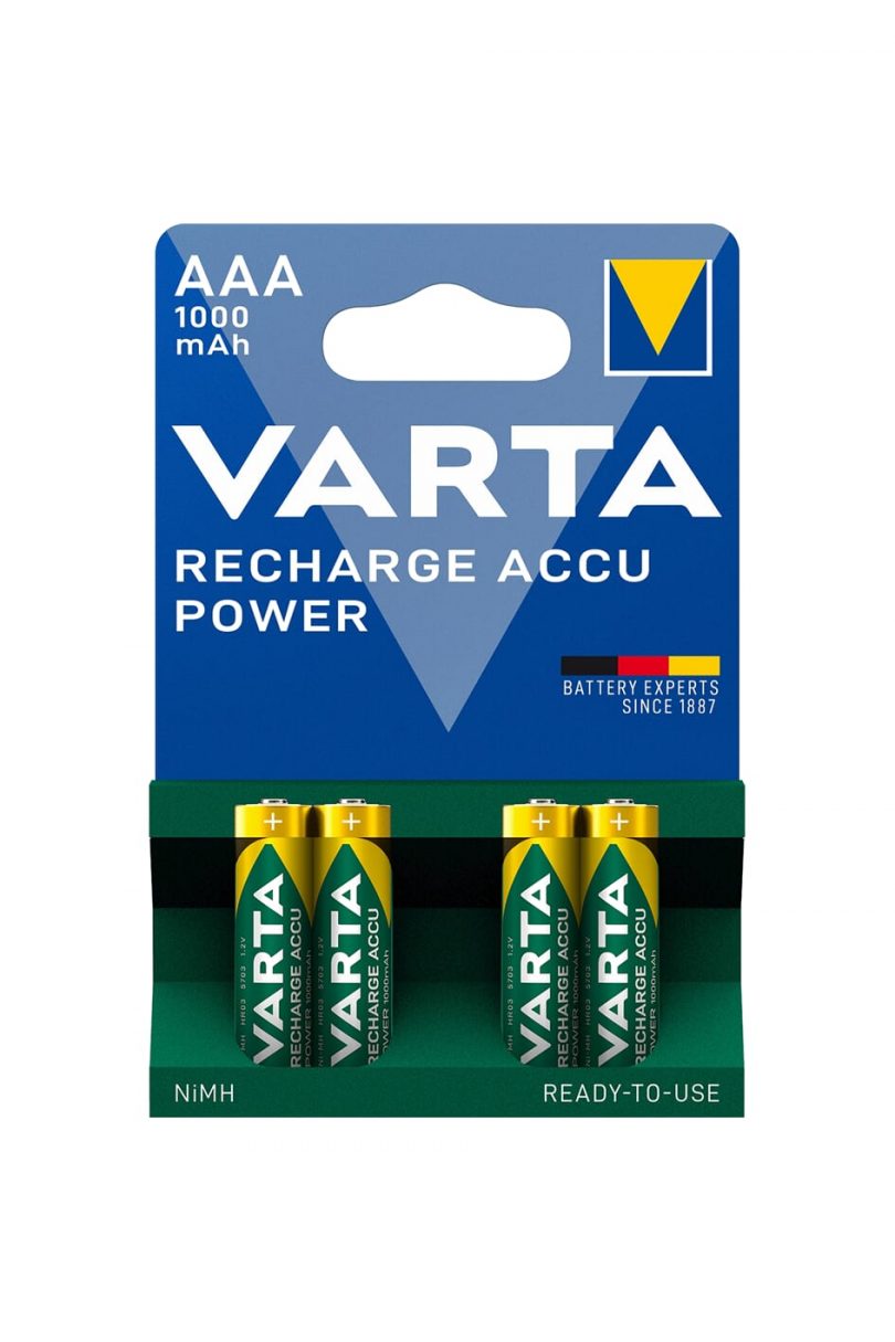 Batterij R03 AAA oplaadbaar 1000mAh krt (4)