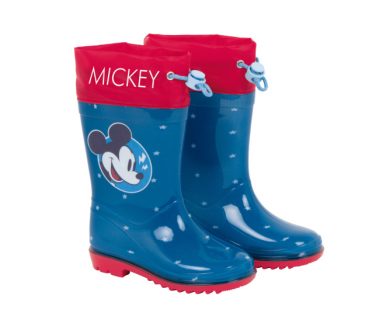 Arditex Regenlaarzen Mickey junior PVC donkerblauw/rood maat 24