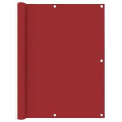 Balkonscherm 120x600 cm oxford stof rood