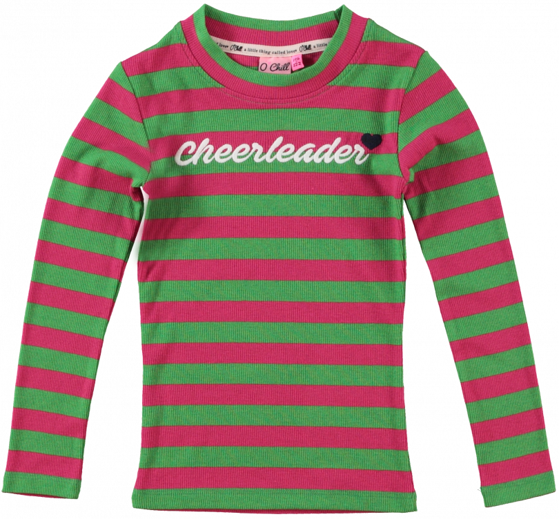 O'Chill Meisjes shirt - Dyante - Groen / Roze