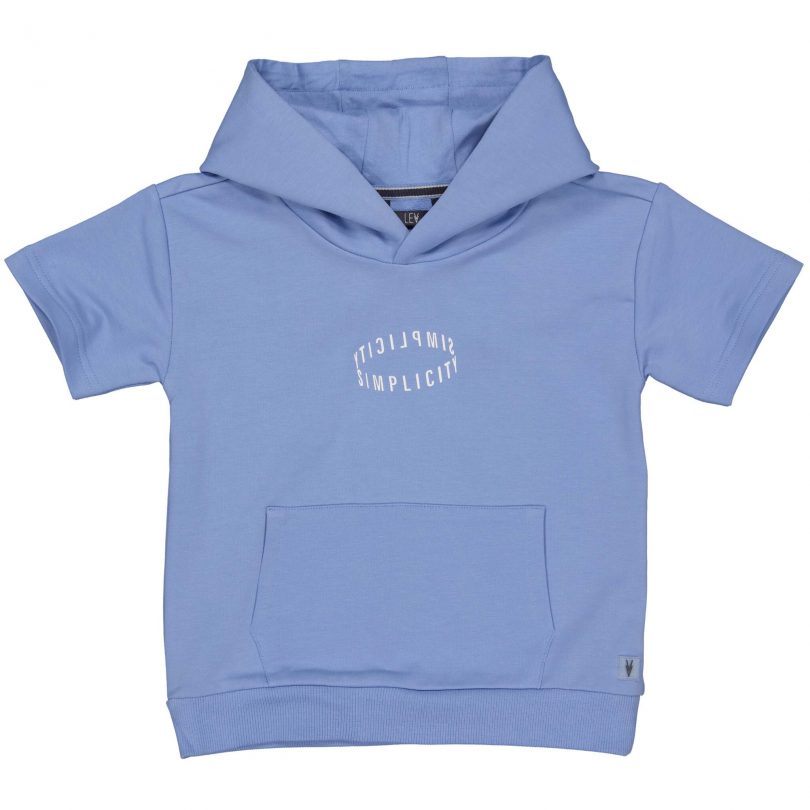 LEVV Little Jongens sweater - Melle - Midden blauw