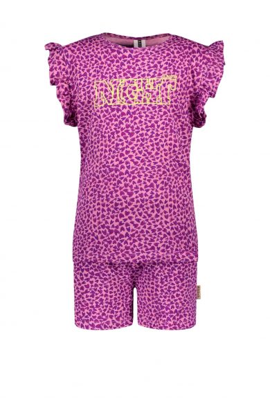 B.Nosy Meisjes pyjama - Ster grape paars