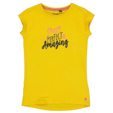 Quapi Meisjes t-shirt - Malana - Zonnig geel
