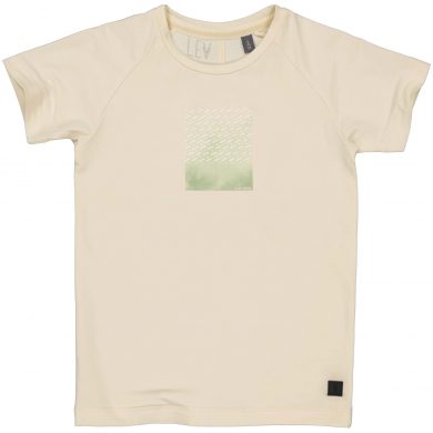 LEVV Little Jongens t-shirt - Ediz - Off wit